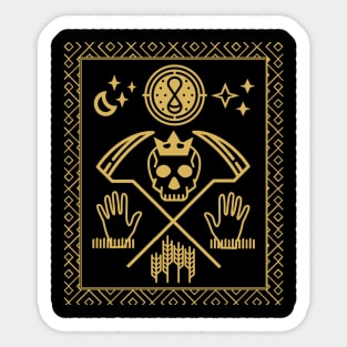 Tarot Card - Death - Gold Sticker